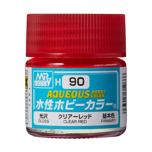 H90 水性ホビーカラー クリアーレッド
